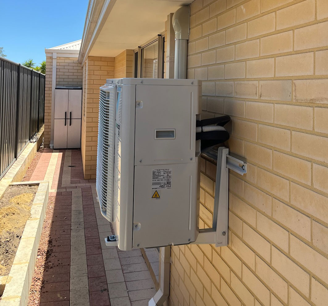 daikin air conditioner bracket holding air con on the wall