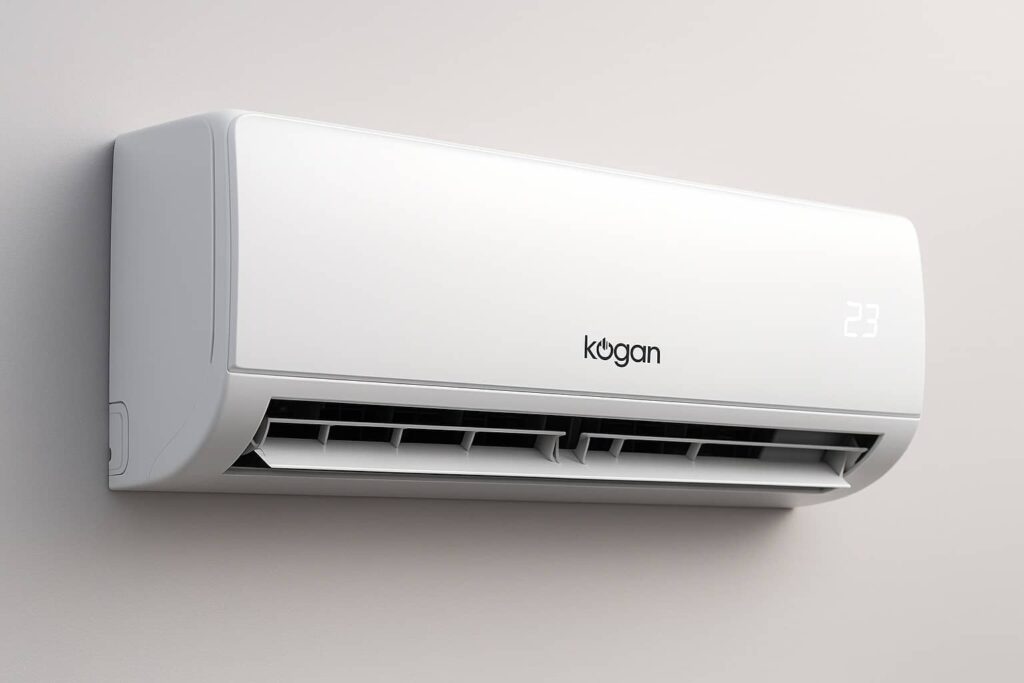 kogan split system installed on wall