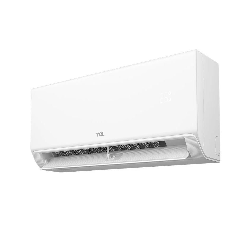 Side view of TCL split system air conditioner supplied and installed in Perth