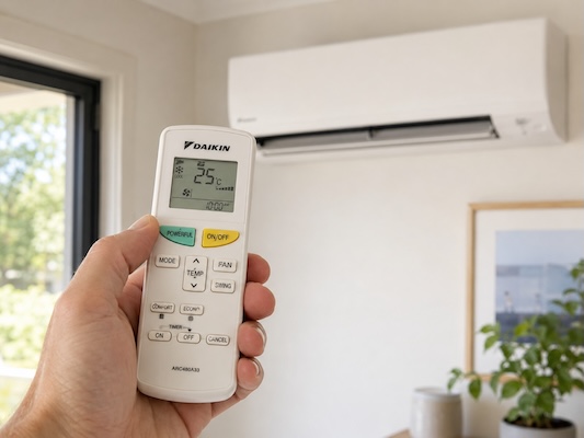 split system ac remote