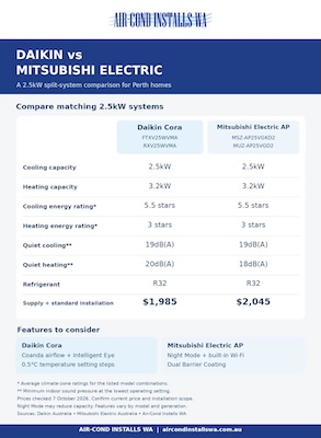 daikin vs mitsubishi infographic